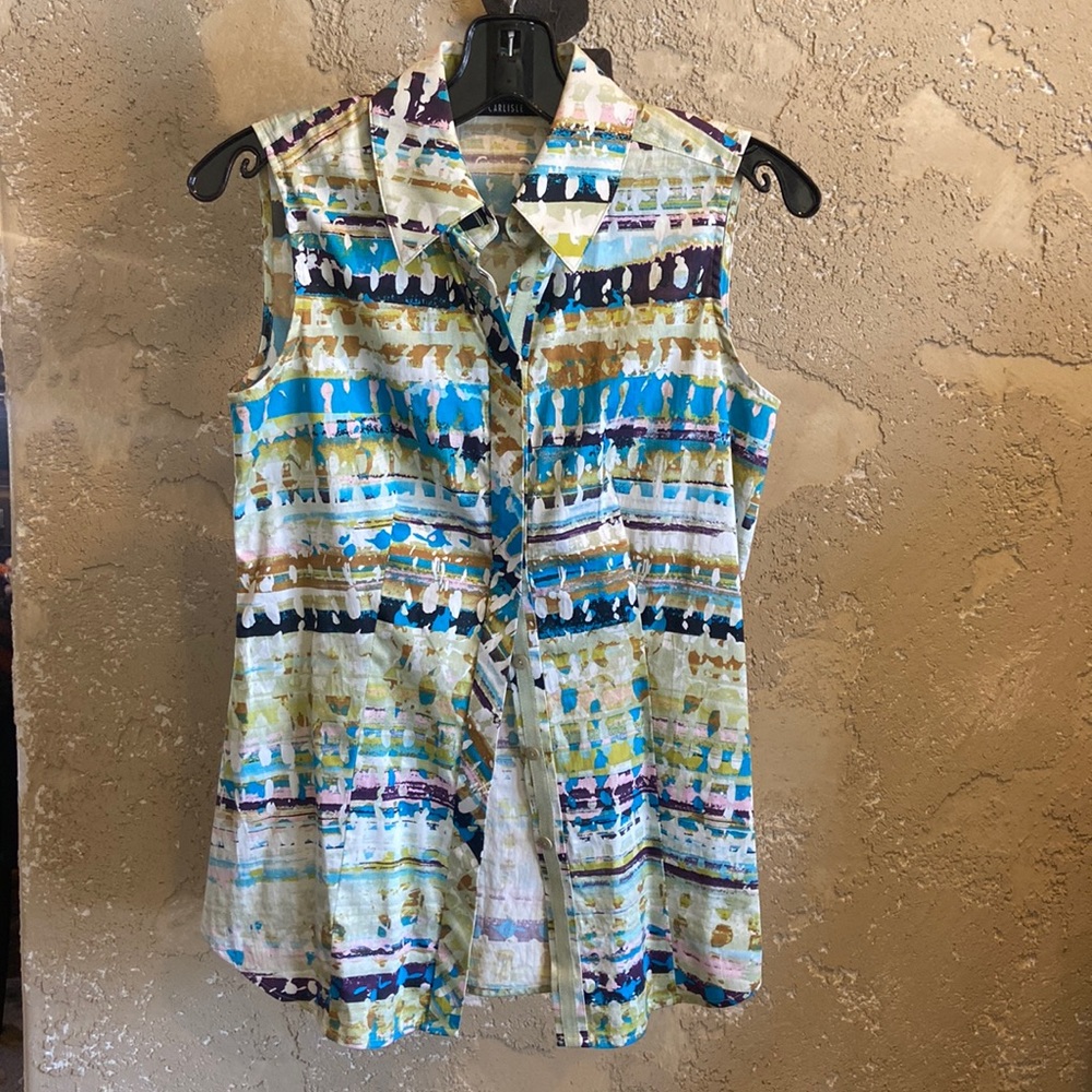 Carlisle sleeveless blouse.